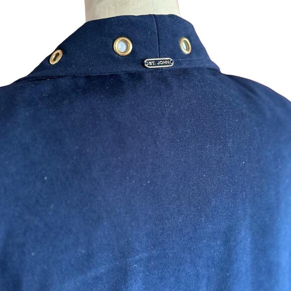 Vintage Jacket Womens Small Navy Long Nautical Winter Classic Outdoor Wear - Picture 5 of 8